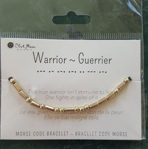 Warrior- Morse Code Bracelet